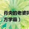 肖央的老婆叫什么名字（曝肖央的老婆竟是西方學霸）