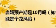 唐嫣預產期是10月嗎(知情人曝確切時間可能是個龍鳳胎)