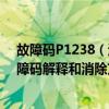 故障碼P1238（迷你p1328故障碼怎么解決 迷你P1328故障碼解釋和消除方法）