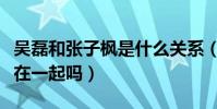 吳磊和張子楓是什么關系(兩個人以后有可能在一起嗎)