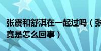 張震和舒淇在一起過嗎(張震和舒淇的緋聞究竟是怎么回事)