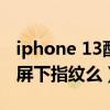 iphone 13配置屏下指紋嗎（iPhone13支持屏下指紋么）