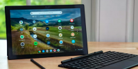 華碩平板電腦電腦評測完整的Chromebook二合一平板電腦包