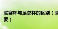 聯賽杯與足總杯的區別(聯賽杯和足總杯誰重要)