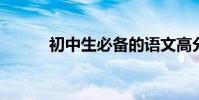 初中生必備的語文高分答題技巧
