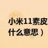小米11素皮版無線充電嗎（小米11素皮版是什么意思）