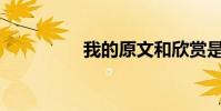 我的原文和欣賞是什么?