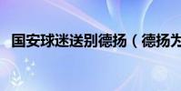 國安球迷送別德揚(德揚為什么離開國安)