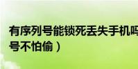 有序列號能鎖死丟失手機嗎(手機是否有序列號不怕偷)