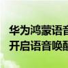 華為鴻蒙語音喚醒怎么改名字（華為P50怎么開啟語音喚醒）