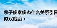 茅子俊秦俊杰什么關系引網友關注(兩人長相似雙胞胎)