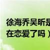 徐海喬吳昕是什么關系（徐海喬和吳昕目前是在戀愛了嗎）