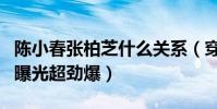 陳小春張柏芝什么關系(穿三點式泳灘推油圖曝光超勁爆)