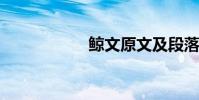 鯨文原文及段落分析