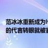 范冰冰重新成為lv代言人（范冰冰最新的消息不容易拿下LV的代言轉眼就被官刪）