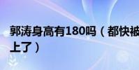 郭濤身高有180嗎(都快被半大的兒子石頭趕上了)