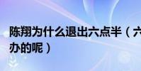 陳翔為什么退出六點半(六點半是不是陳翔創辦的呢)