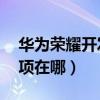 華為榮耀開發者選項在哪（榮耀60開發者選項在哪）