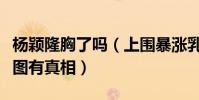 楊穎隆胸了嗎(上圍暴漲乳溝也出來了變大有圖有真相)