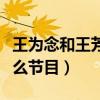 王為念和王芳什么關系（兩個人一同主持過什么節目）
