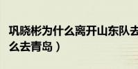 鞏曉彬為什么離開山東隊去青島(鞏曉彬為什么去青島)
