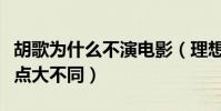 胡歌為什么不演電影(理想派和現實派竟然觀點大不同)