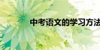 中考語文的學習方法有哪些?