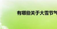 有哪些關于大雪節氣的古詩?