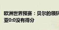 歐洲世界預賽:貝爾的領隊沒有優勢對愛沙尼亞0:0沒有得分