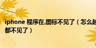 iphone 程序在,圖標不見了(怎么越獄后iOS7系統應用圖標都不見了)