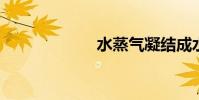 水蒸氣凝結成水滴