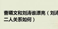曹曦文和劉濤誰漂亮(劉濤曹曦文有過合作嗎二人關系如何)