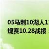 05馬刺10湖人11小牛12雷霆15勇士（2021-2022NBA常規賽10.28戰報：雷霆123:115大逆轉湖人獲勝）