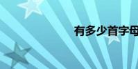 有多少首字母?
