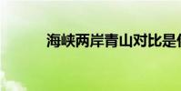 海峽兩岸青山對比是什么意思?