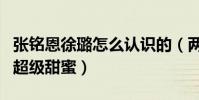 張銘恩徐璐怎么認識的(兩人之間的感情真的超級甜蜜)