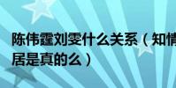 陳偉霆劉雯什么關系(知情人爆料二人已經同居是真的么)