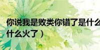 你說我是敗類你錯了是什么電影(一句臺詞憑什么火了)