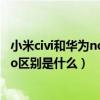 小米civi和華為nova9pro哪個好（小米Civi和華為nova9Pro區別是什么）