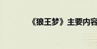 《狼王夢》主要內容約100字