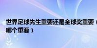 世界足球先生重要還是金球獎重要(世界足球先生與金球獎哪個重要)