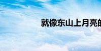 就像東山上月亮的意義
