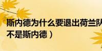 斯內德為什么要退出荷蘭隊(荷蘭隊長為什么不是斯內德)