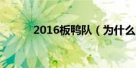 2016板鴨隊(為什么叫板鴨隊)