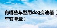 有哪些車型用dsg變速箱(使用dsg變速箱的車有哪些)