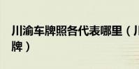 川渝車牌照各代表哪里(川L牌照是哪里的車牌)
