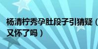 楊清檸秀孕肚段子引猜疑(繼王樂樂兒子之后又懷了嗎)