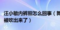 汪小敏內褲照怎么回事(舞臺上的汪小敏內褲被吹出來了)