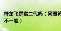 符龍飛是富二代嗎(網曝符龍飛和楊冪的關系不一般)