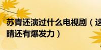 蘇青還演過什么電視劇(這部劇她是女一比爾晴還有爆發力)
